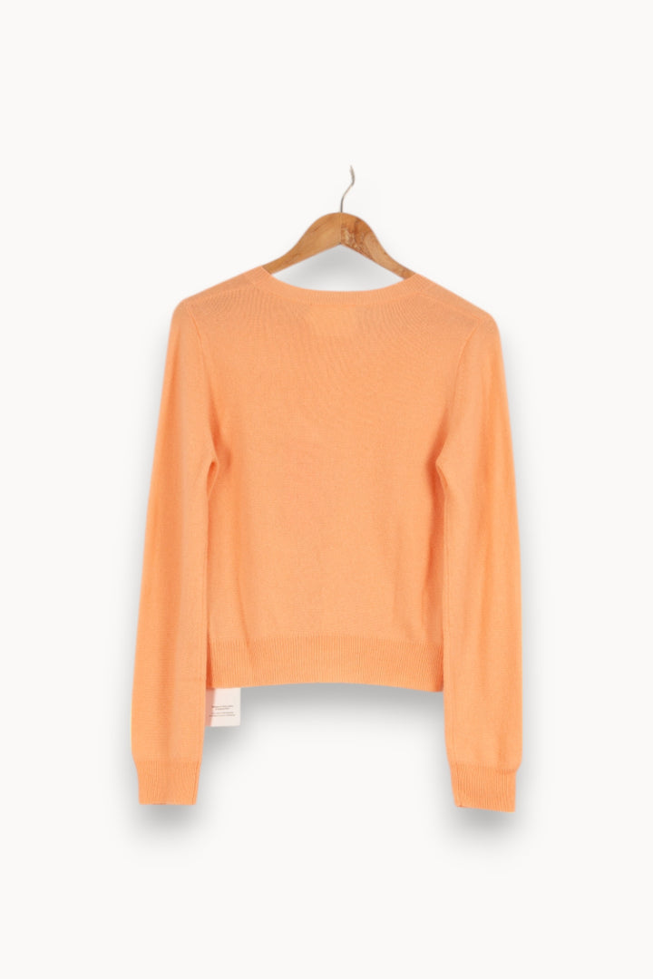 Gilet en cachemire orange - Taille S/36 de la marque Absolut Cashmere | PARAD40443 - Vendu par Paradigme - Image 3