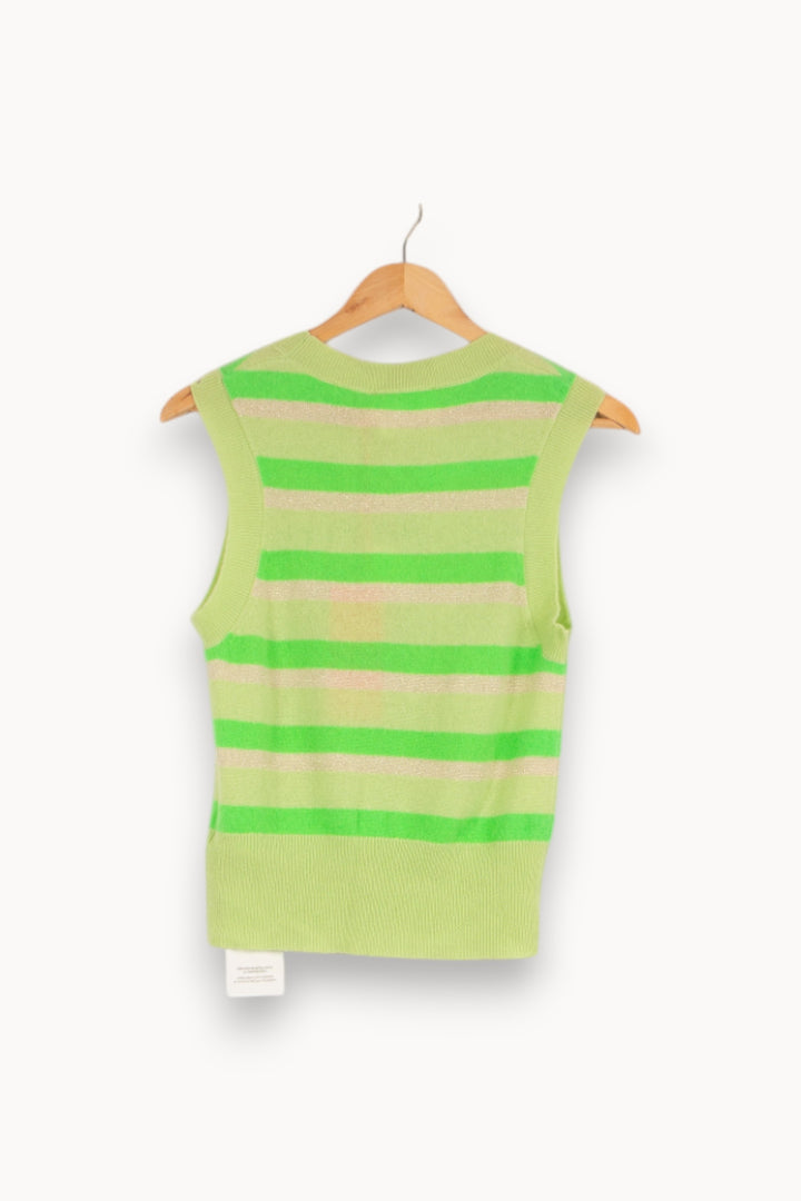 Gilet en cachemire vert - Taille S/36 de la marque Absolut Cashmere | PARAD40445 - Vendu par Paradigme - Image 3