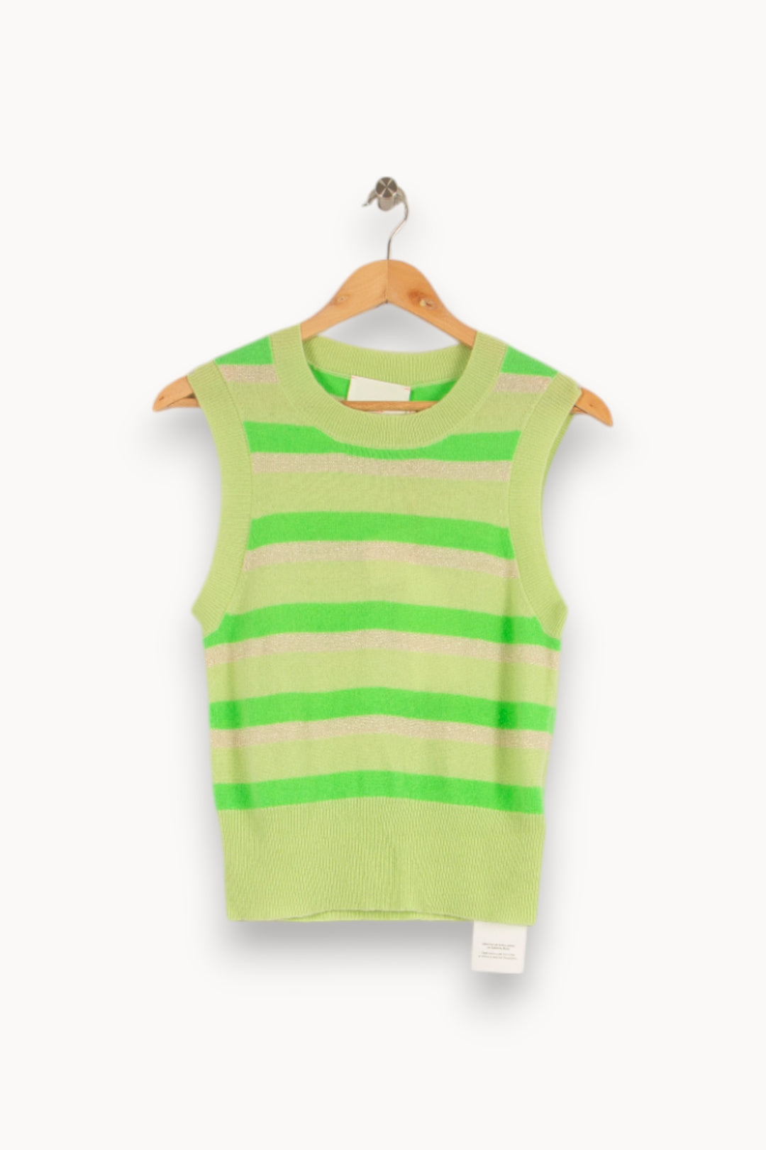 Gilet en cachemire vert - Taille S/36 de la marque Absolut Cashmere | PARAD40445 - Vendu par Paradigme - Image 1