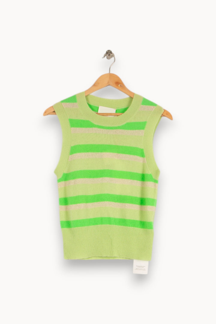 Gilet en cachemire vert - Taille S/36 de la marque Absolut Cashmere | PARAD40445 - Vendu par Paradigme - Image 1