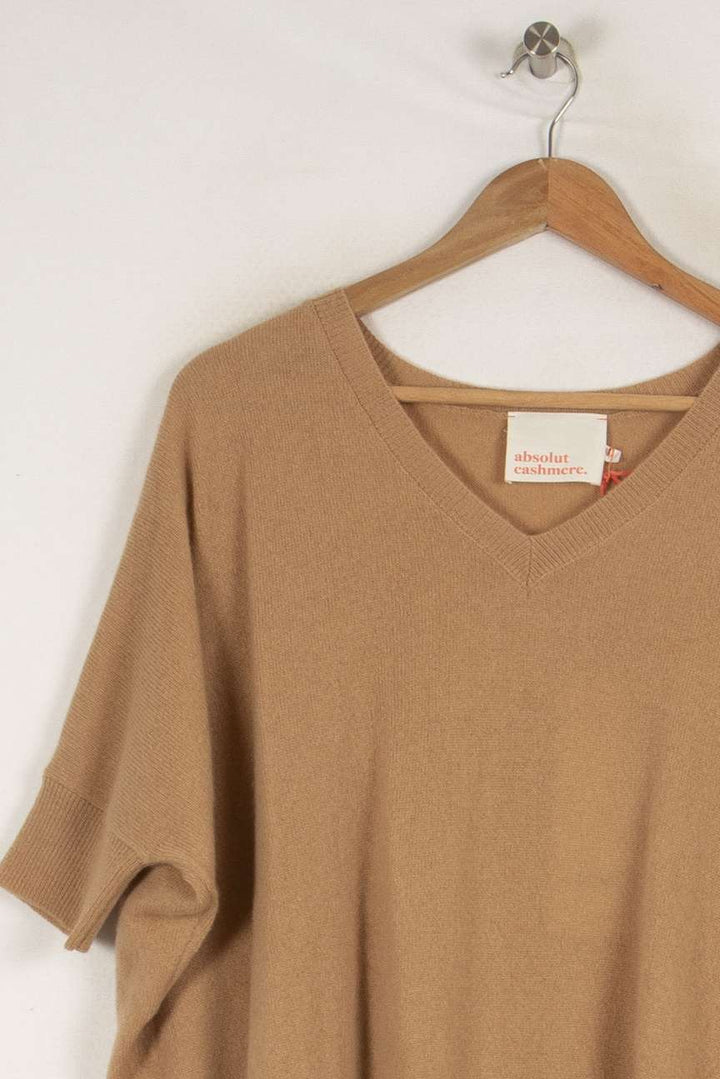 Pull en cachemire beige - Taille S/36 de la marque Absolut Cashmere | PARAD40447 - Vendu par Paradigme - Image 2