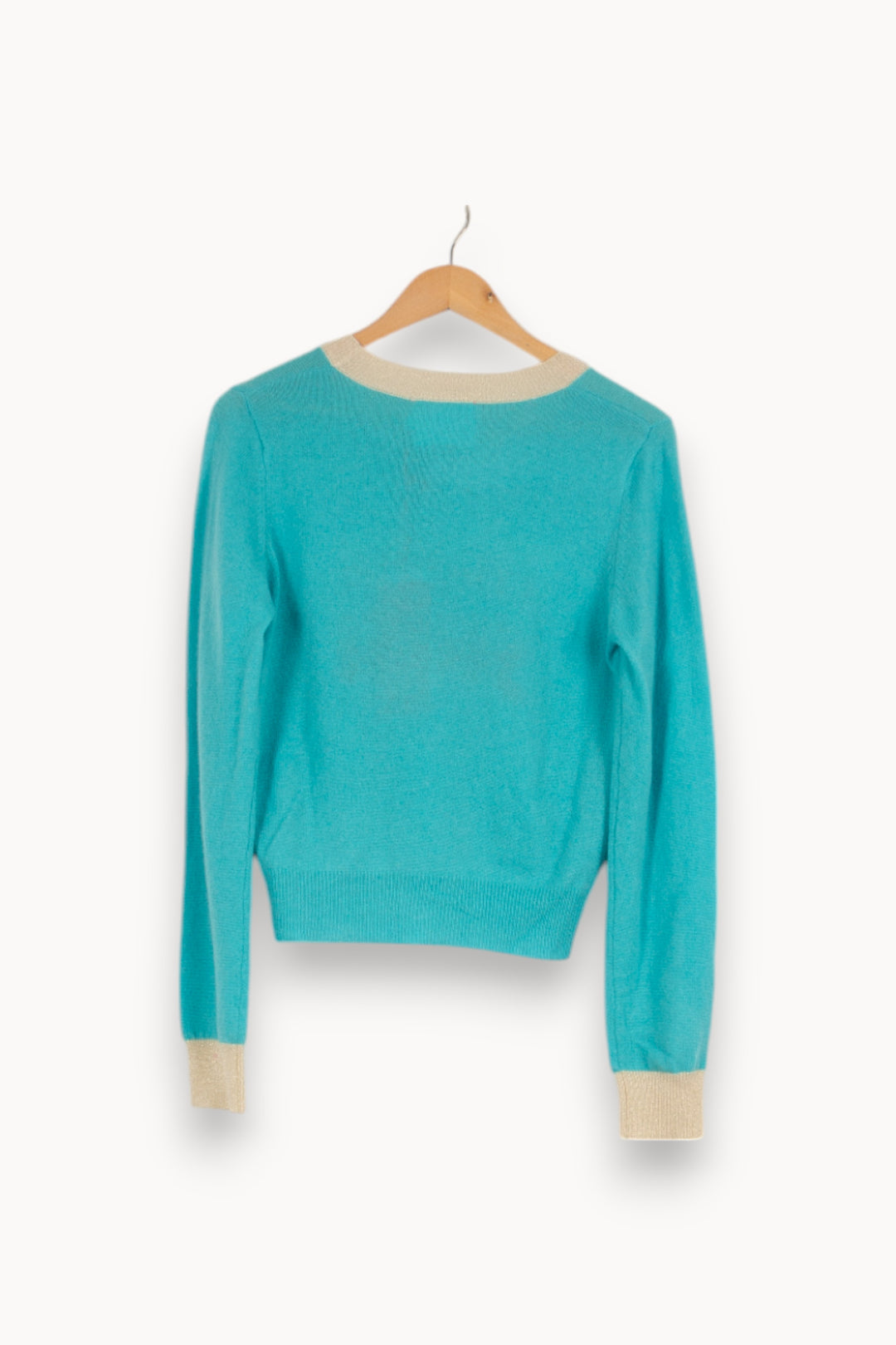 Pull en cachemire bleu - Taille S/36 de la marque Absolut Cashmere | PARAD40451 - Vendu par Paradigme - Image 3