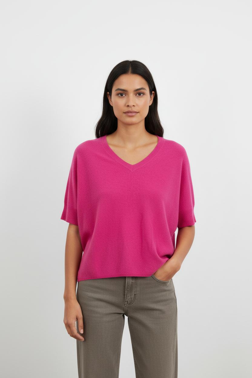 Pull en cachemire rose - Taille S/36