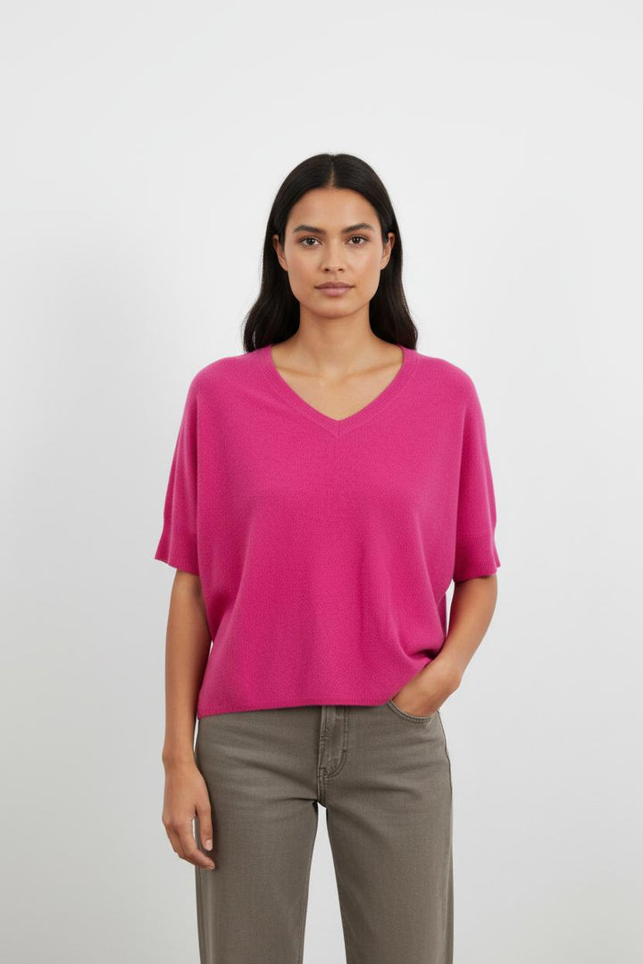 Pull en cachemire rose - Taille S/36