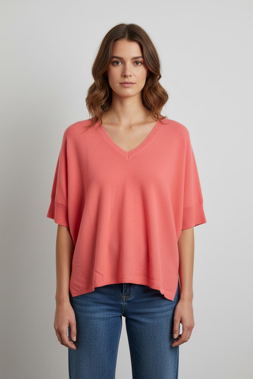 Pull en cachemire rose - Taille S/36