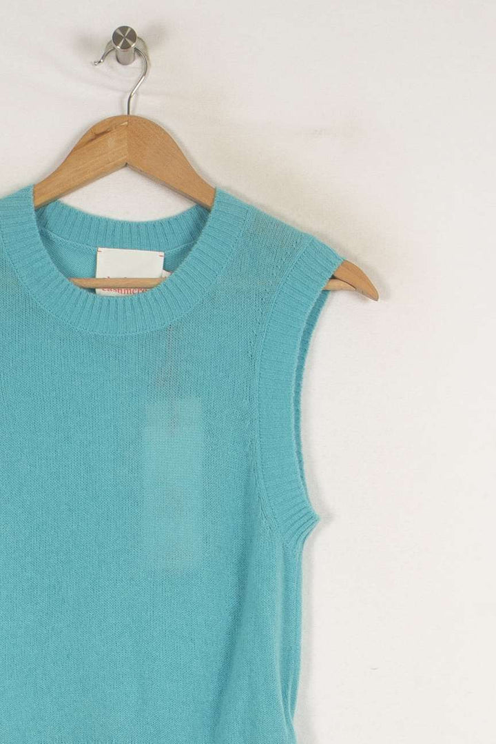 Gilet en cachemire bleu - Taille S/36 de la marque Absolut Cashmere | PARAD40459 - Vendu par Paradigme - Image 2