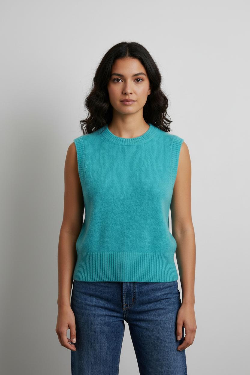 Gilet en cachemire bleu - Taille S/36