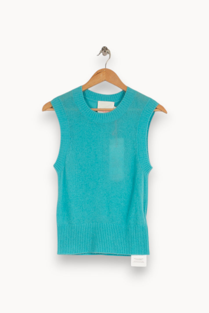 Gilet en cachemire bleu - Taille S/36 de la marque Absolut Cashmere | PARAD40459 - Vendu par Paradigme - Image 1