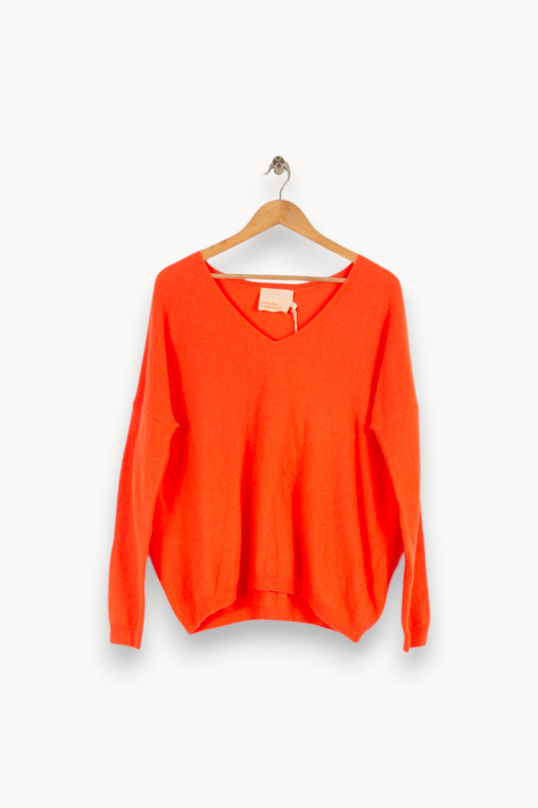 Pull en cachemire orange - Taille S/36 de la marque Absolut Cashmere | PARAD40460 - Vendu par Paradigme - Image 1