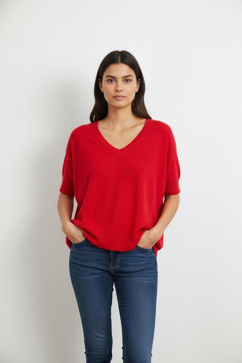 Pull Rouge - Taille S/36