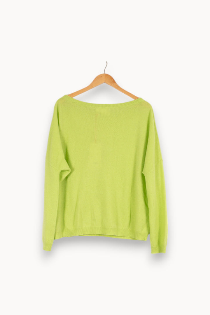 Pull en cachemire vert - Taille S/36 de la marque Absolut Cashmere | PARAD40465 - Vendu par Paradigme - Image 3