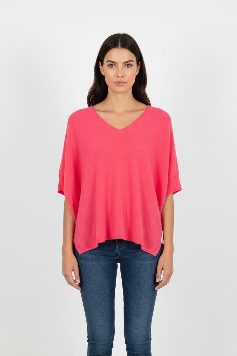 Pull en cachemire rose - Taille S/36