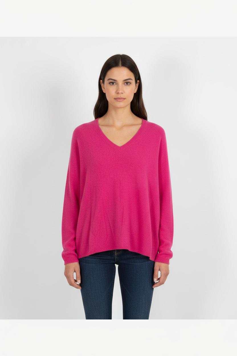 Pull en cachemire rose - Taille S/36