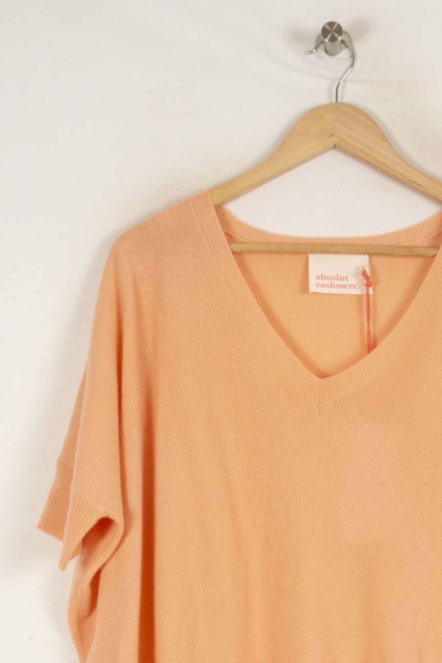 Pull en cachemire orange - Taille S/36 de la marque Absolut Cashmere | PARAD40478 - Vendu par Paradigme - Image 2