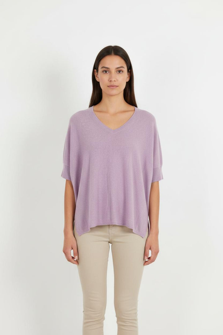 Pull en cachemire violet - Taille S/36