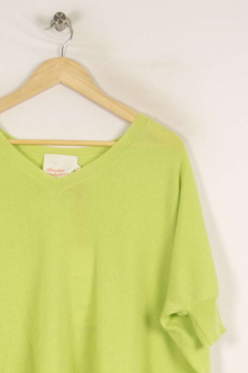 Pull en cachemire vert - Taille S/36 de la marque Absolut Cashmere | PARAD40489 - Vendu par Paradigme - Image 2