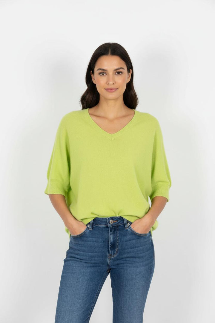 Pull en cachemire vert - Taille S/36