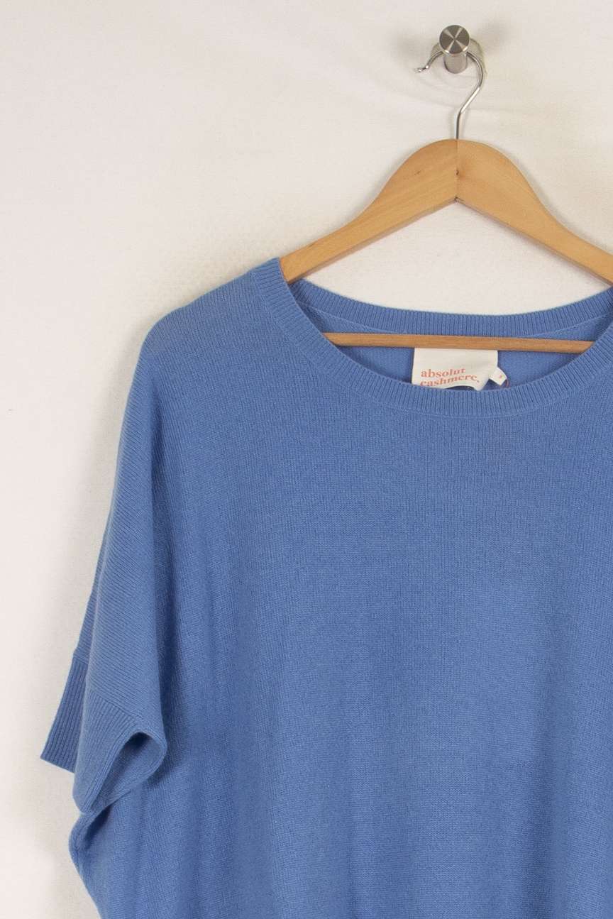 Pull en cachemire bleu - Taille S/36 de la marque Absolut Cashmere | PARAD40491 - Vendu par Paradigme - Image 2