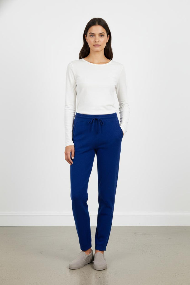 Pantalon en cachemire bleu - Taille S/36