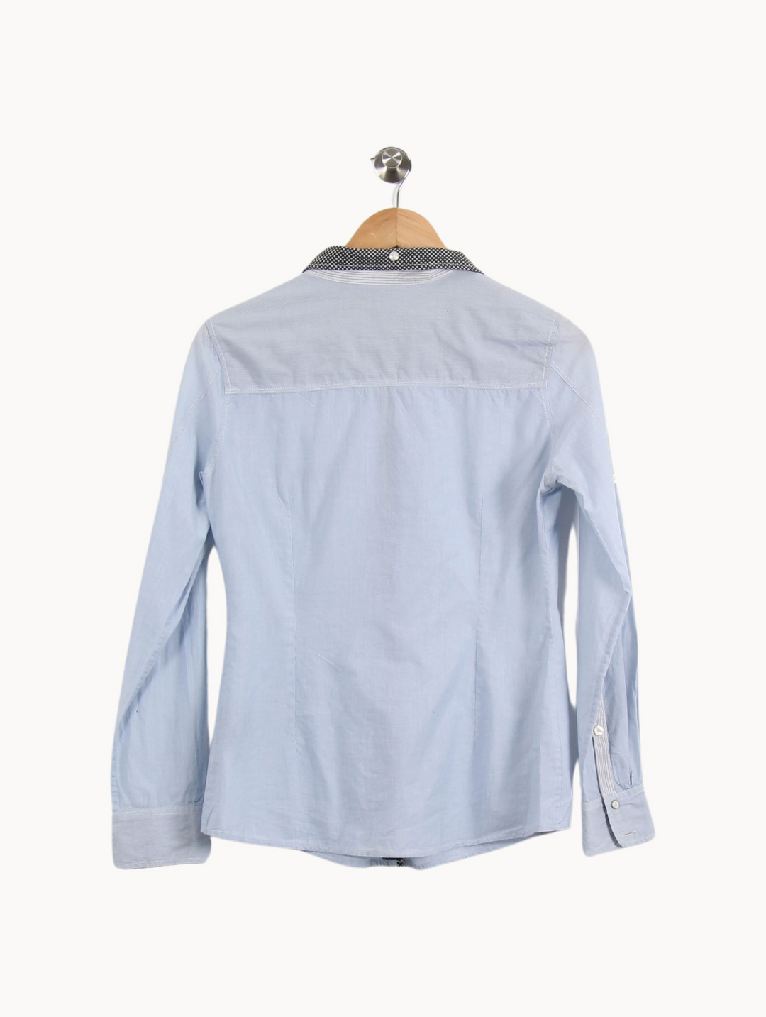 Chemise bleue rayée - Taille M/38 de la marque IKKS | PARAD40498 - Vendu par Paradigme - Image 4