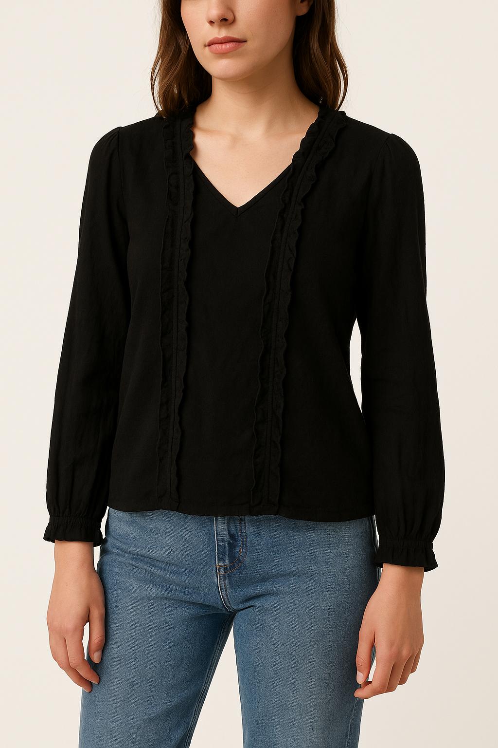 Blouse noire - Taille S/36 de la marque Bérénice | PARAD40500 - Vendu par Paradigme - Image 1