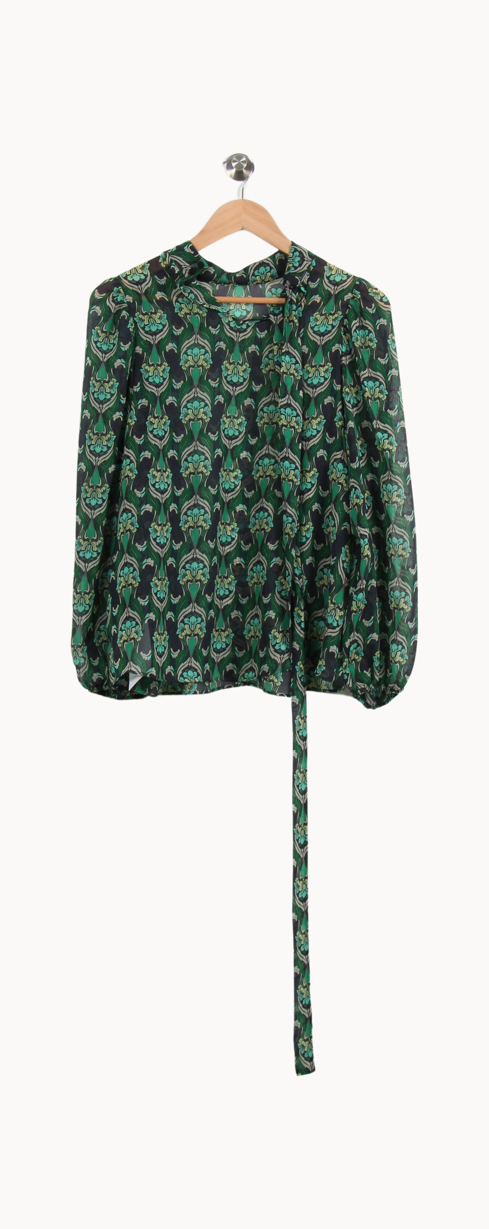 Top Vert à Motif - Taille S/36 de la marque IKKS | PARAD40507 - Vendu par Paradigme - Image 2