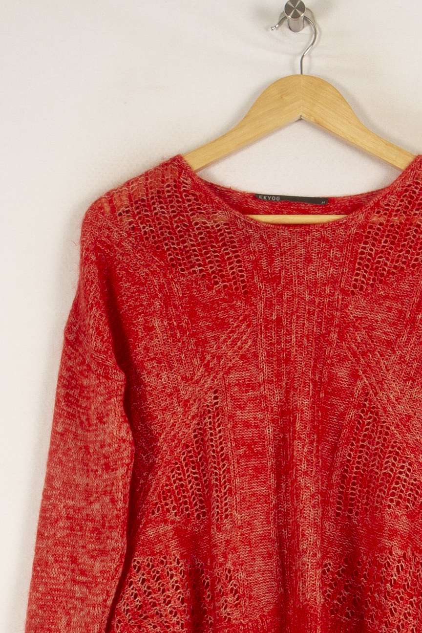 Pull Rouge - Taille M/38 de la marque Ekyog | PARAD40533 - Vendu par Paradigme - Image 2
