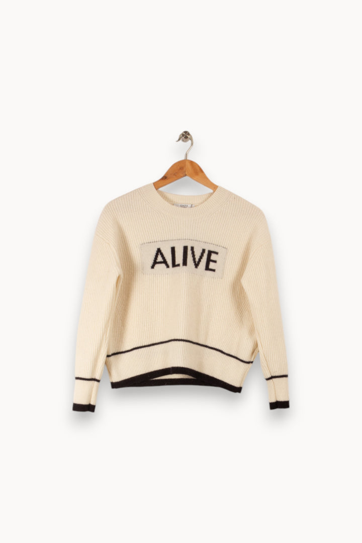 Pull blanc - Taille XS/34 de la marque ZAPA | PARAD40570 - Vendu par Paradigme - Image 1
