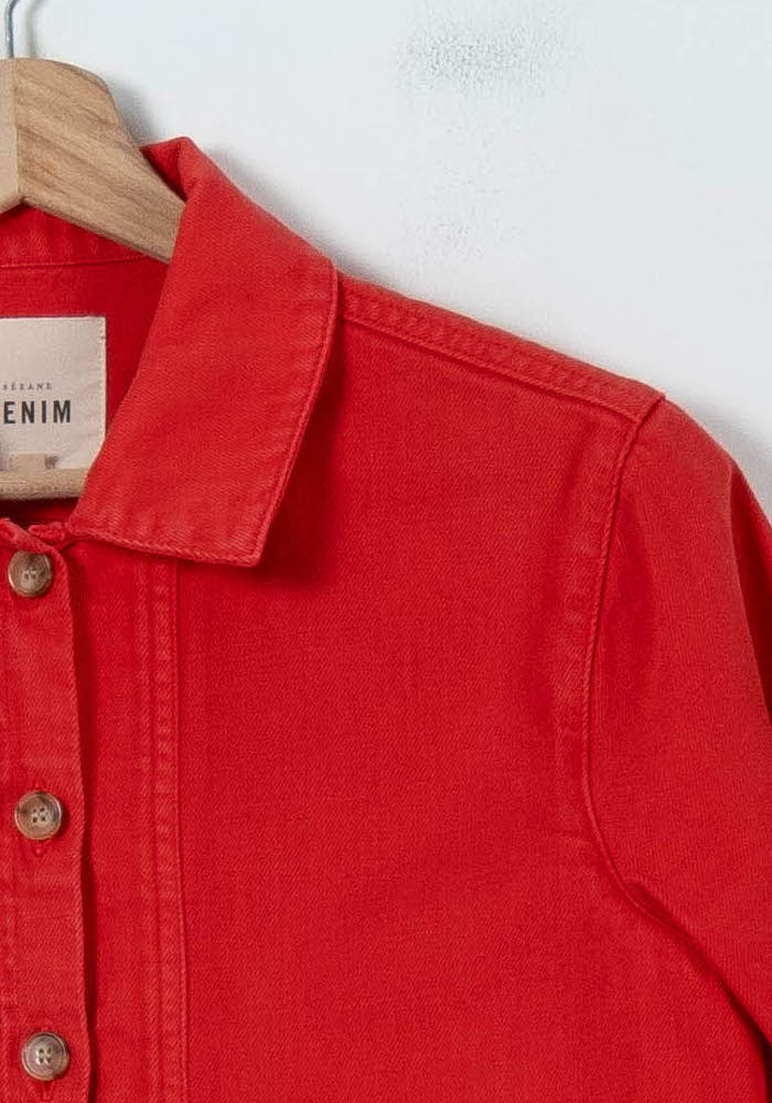 Veste Rouge - Taille XS/34 de la marque Sézane | PARAD40576 - Vendu par Paradigme - Image 3