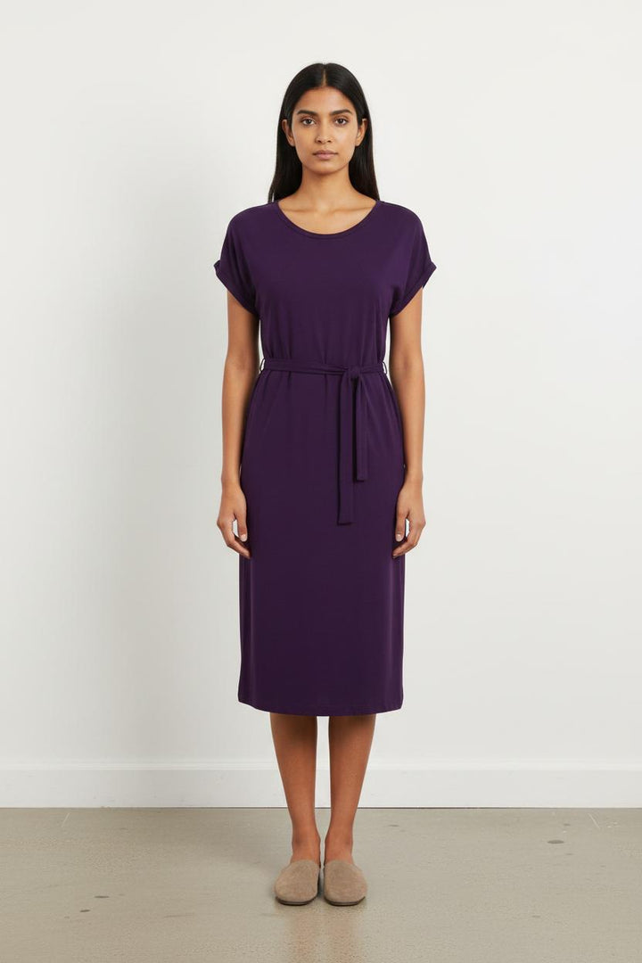 Robe Courte Ceinturée Violette - Taille S/36
