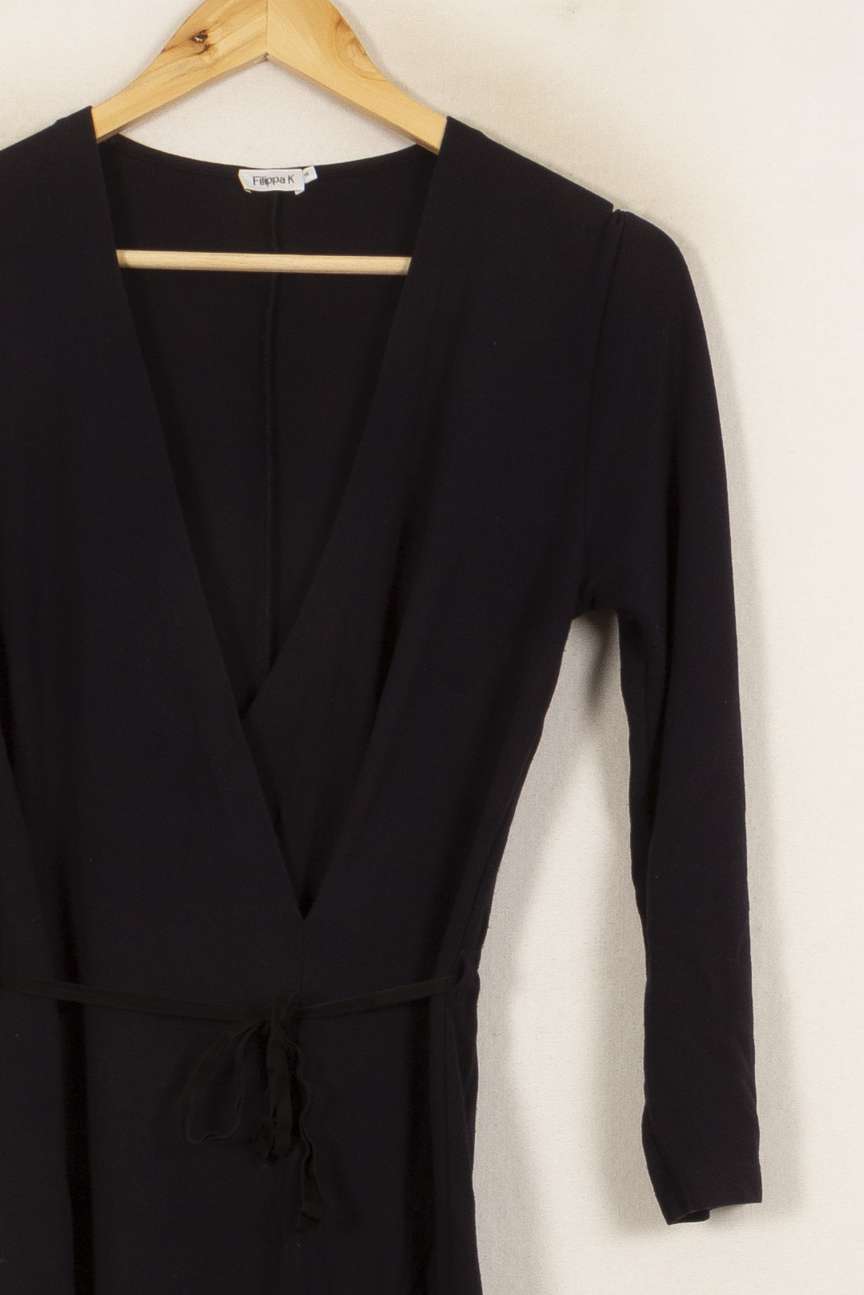 Robe Portefeuille Noire - Taille XS/34 de la marque Filippa K | PARAD40595 - Vendu par Paradigme - Image 8