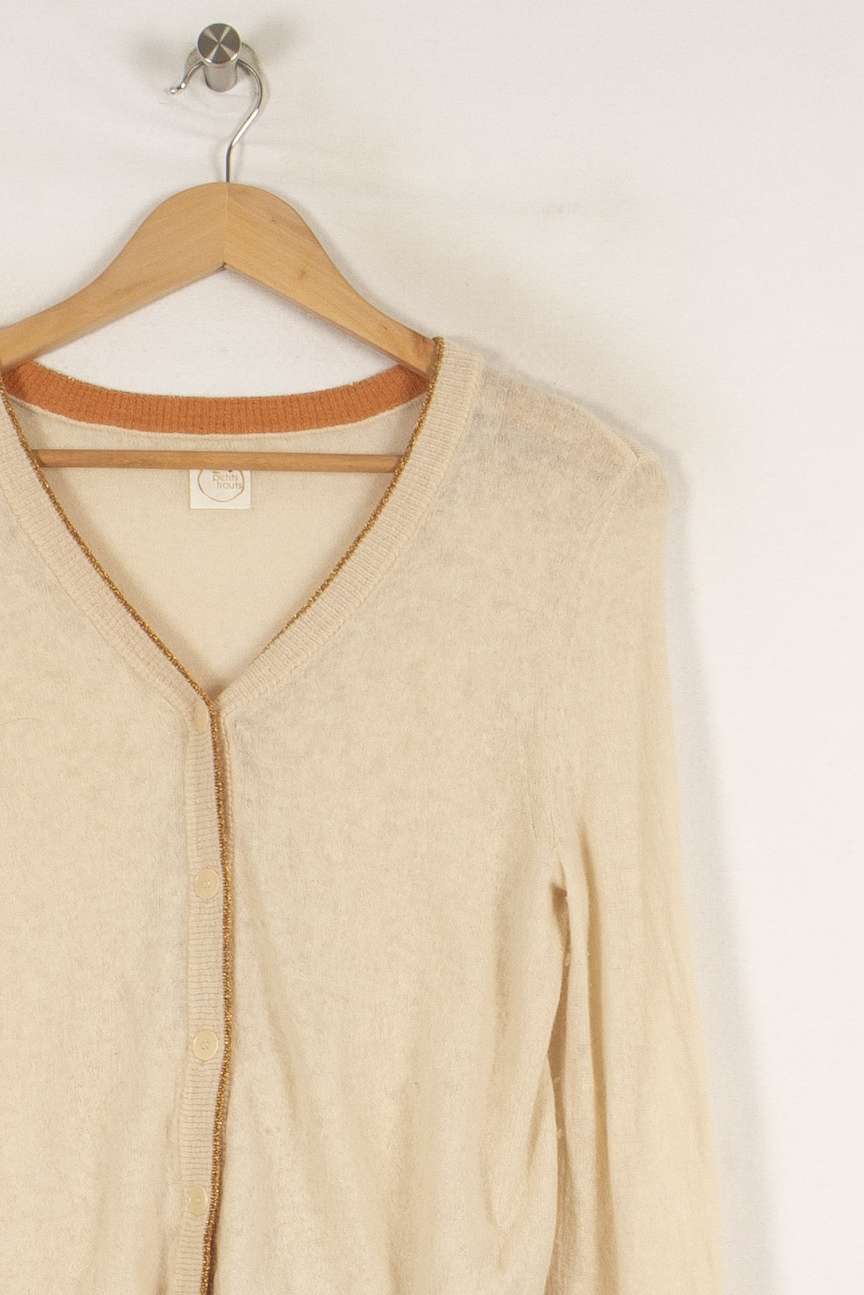 Cardigan beige - Taille M/38 de la marque Des petits hauts | PARAD40612 - Vendu par Paradigme - Image 2