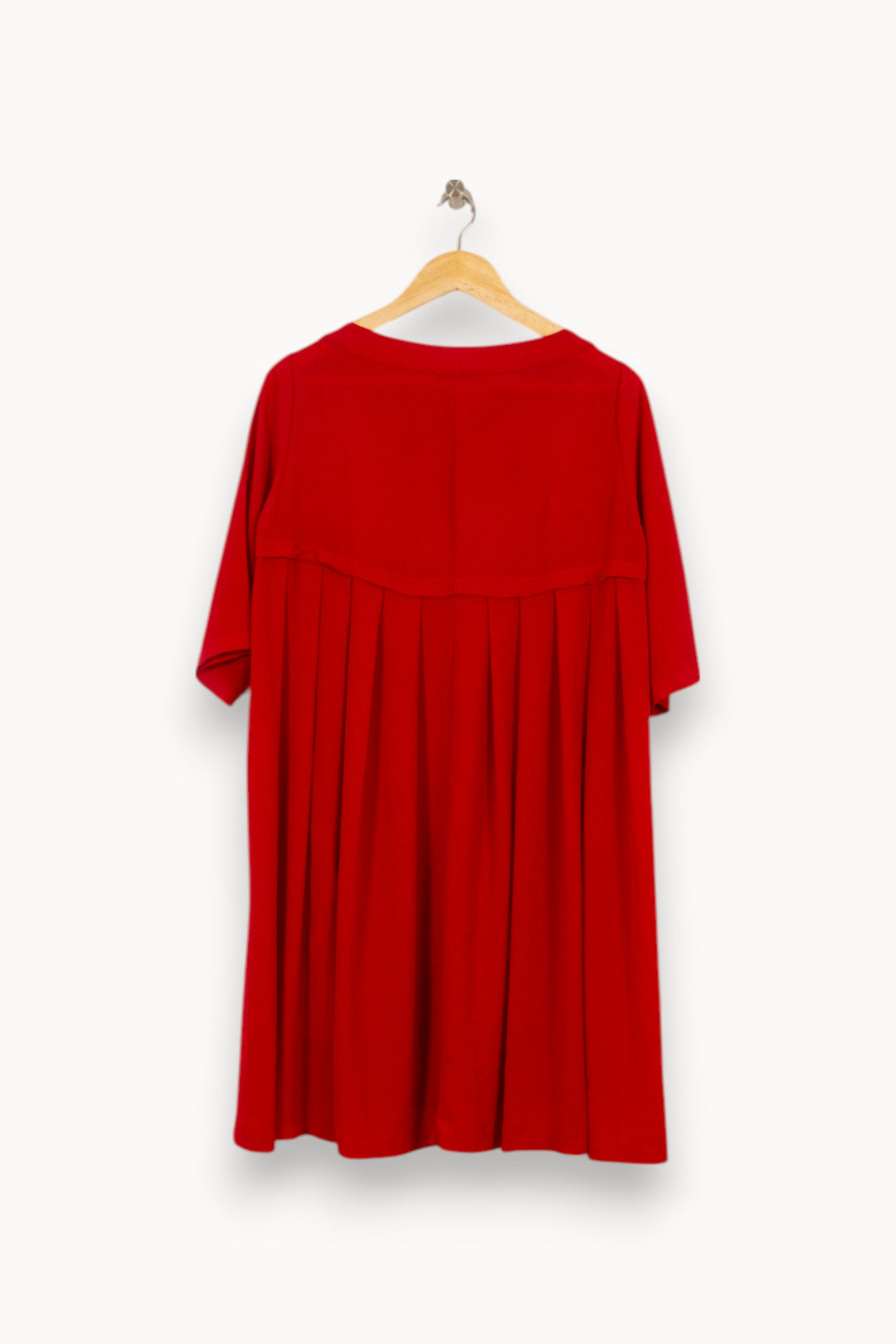 Robe Trapèze Rouge - Taille M/38 de la marque La Fée Maraboutée | PARAD40617 - Vendu par Paradigme - Image 7