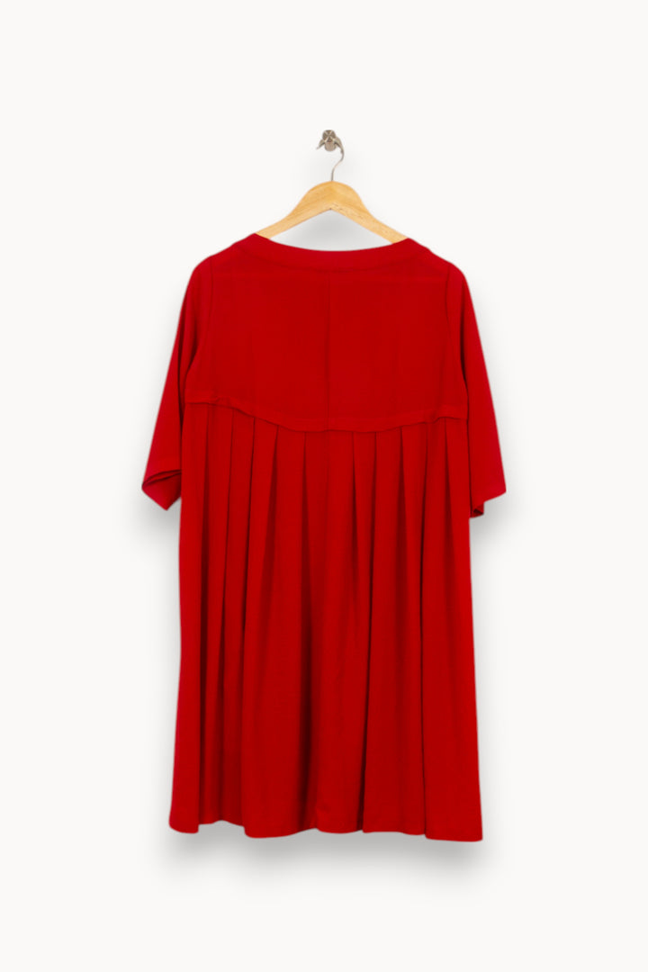 Robe Trapèze Rouge - Taille M/38 de la marque La Fée Maraboutée | PARAD40617 - Vendu par Paradigme - Image 7