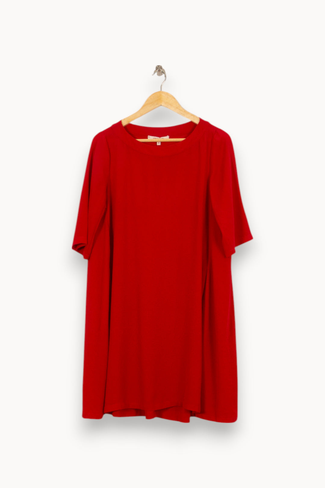 Robe Trapèze Rouge - Taille M/38 de la marque La Fée Maraboutée | PARAD40617 - Vendu par Paradigme - Image 6
