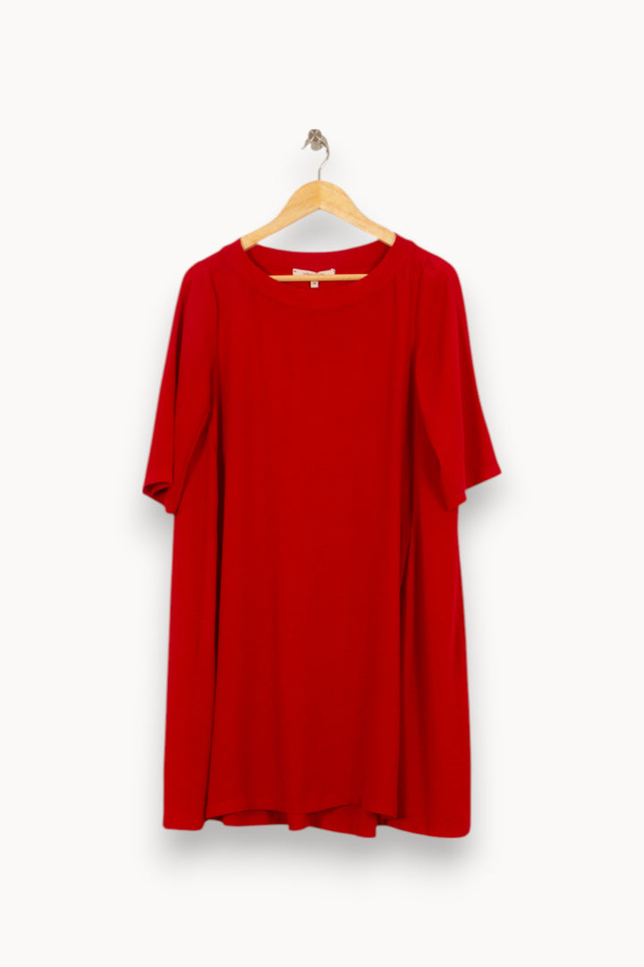 Robe Trapèze Rouge - Taille M/38 de la marque La Fée Maraboutée | PARAD40617 - Vendu par Paradigme - Image 6
