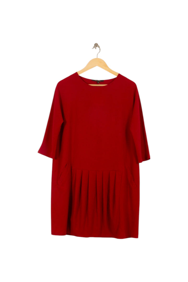 Robe Droite Rouge - Taille M/38 de la marque La Fée Maraboutée | PARAD40618 - Vendu par Paradigme - Image 6