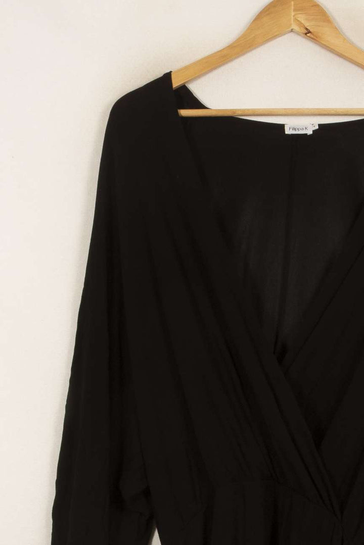 Robe Portefeuille Noire - Taille S/36 de la marque Filippa K | PARAD40624 - Vendu par Paradigme - Image 3