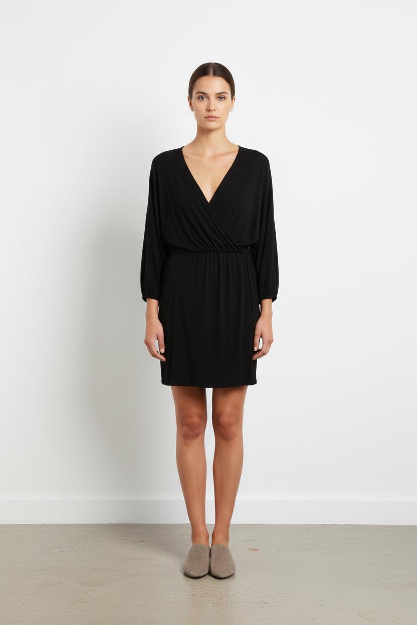 Robe Portefeuille Noire - Taille S/36