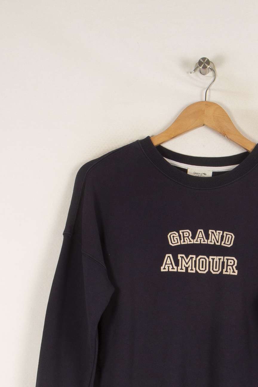 Sweatshirt bleu - Taille S/36 de la marque Grace & Mila | PARAD40696 - Vendu par Paradigme - Image 2