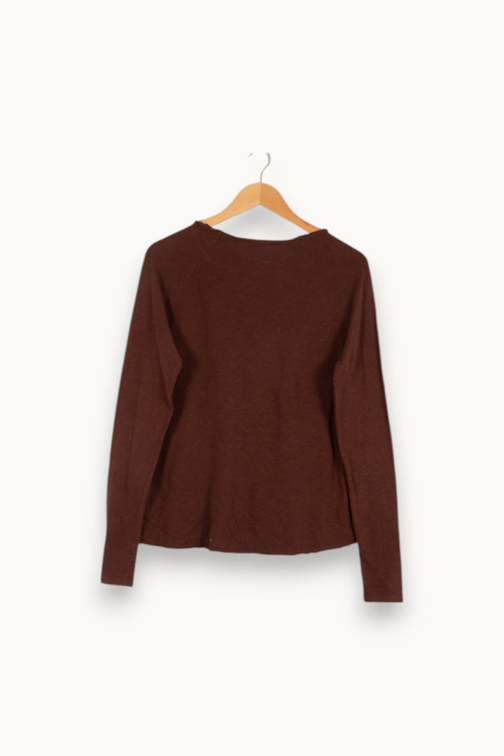 Sweatshirt marron - Taille M/38 de la marque American Vintage | PARAD40704 - Vendu par Paradigme - Image 3