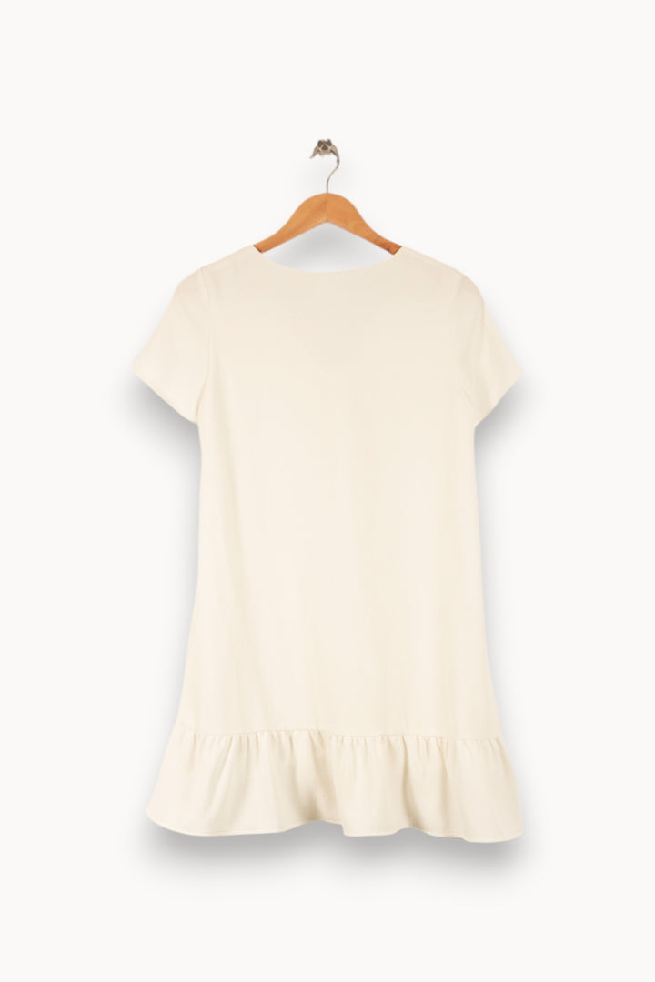 Robe Courte Blanche - Taille S/36 de la marque Sézane | PARAD40715 - Vendu par Paradigme - Image 4