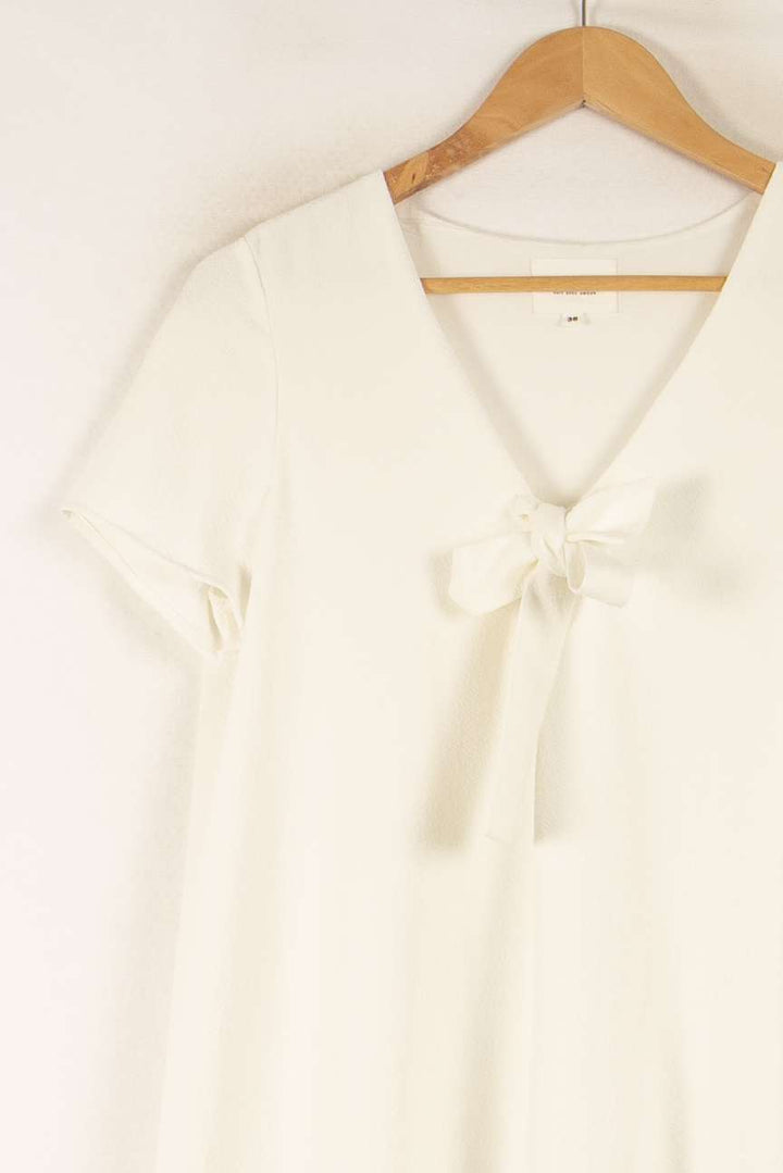 Robe Courte Blanche - Taille S/36 de la marque Sézane | PARAD40715 - Vendu par Paradigme - Image 3
