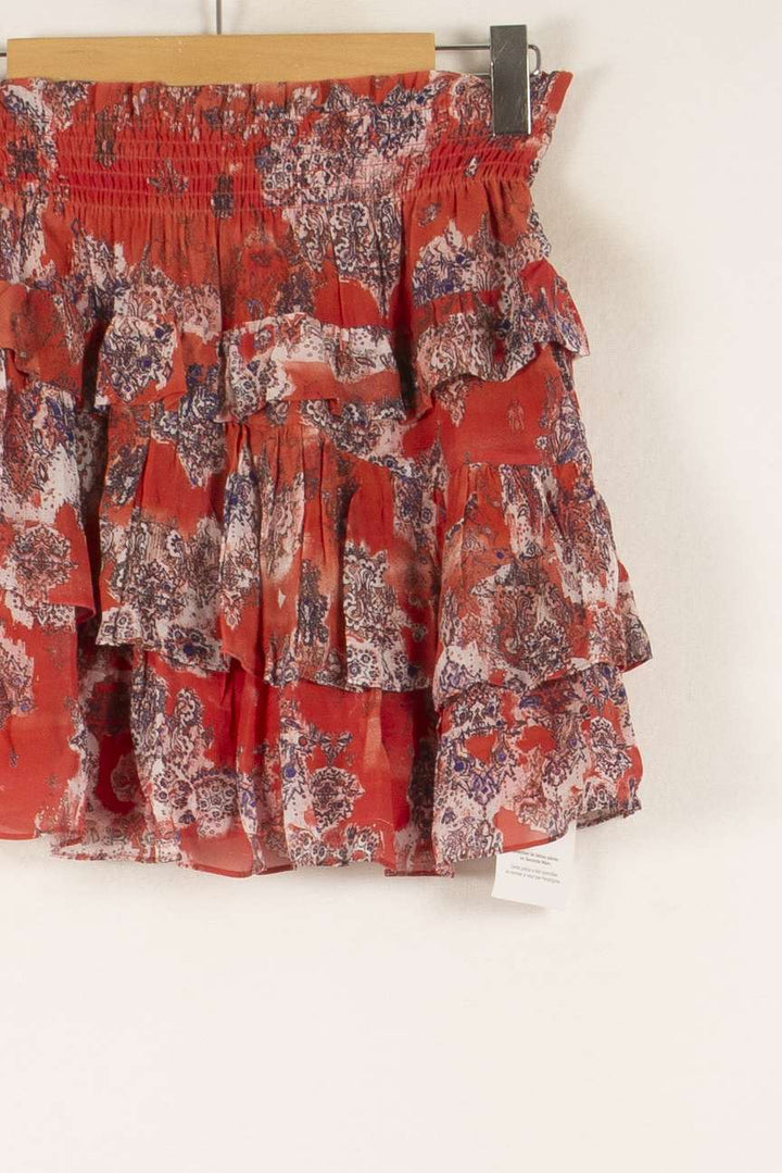 Jupe Volantée Rouge et Blanche - Taille M/38 de la marque IRO | PARAD40716 - Vendu par Paradigme - Image 3