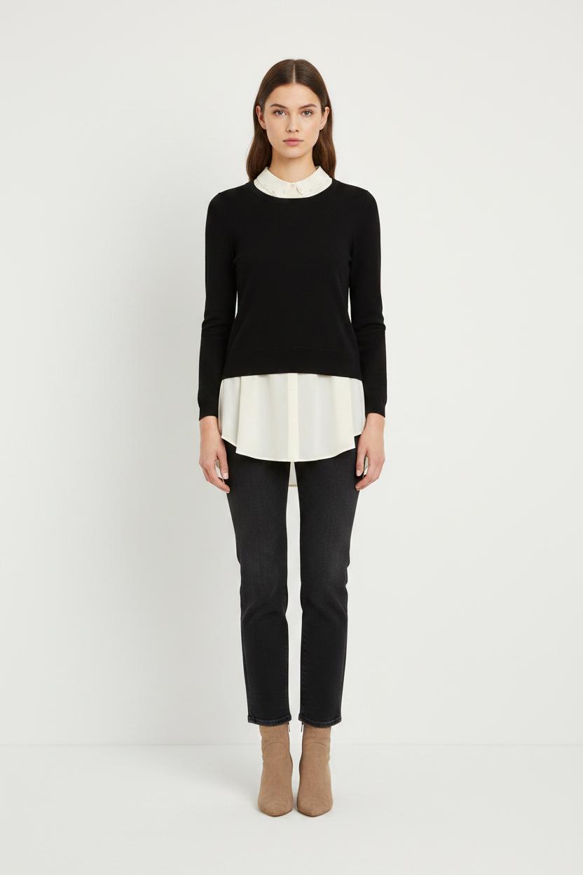 Pull Noir - Taille S/36
