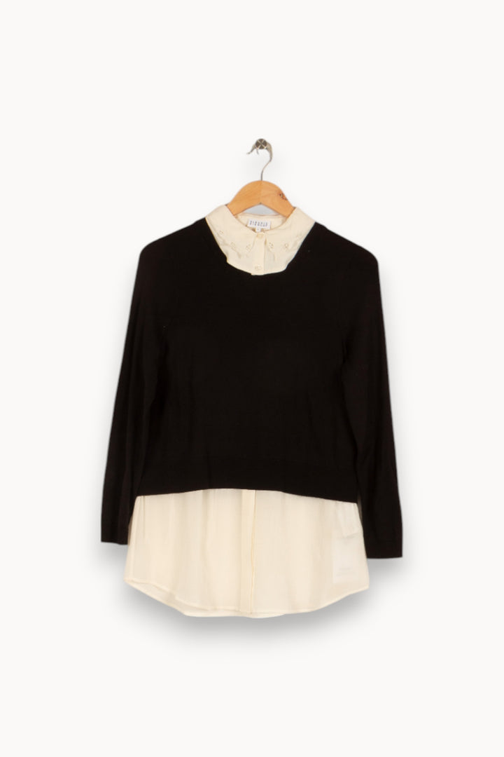 Pull Noir - Taille S/36 de la marque Claudie Pierlot | PARAD40730 - Vendu par Paradigme - Image 1