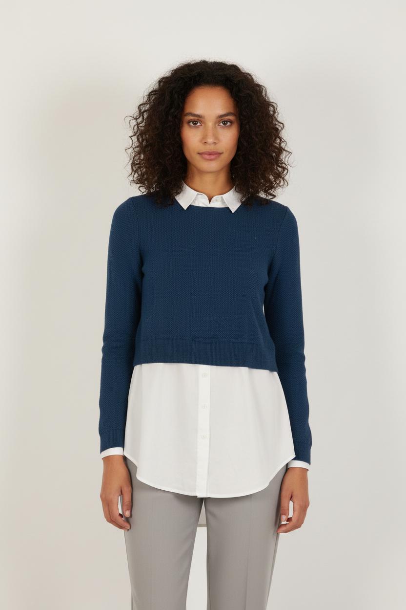 Pull Bleu - Taille S/36