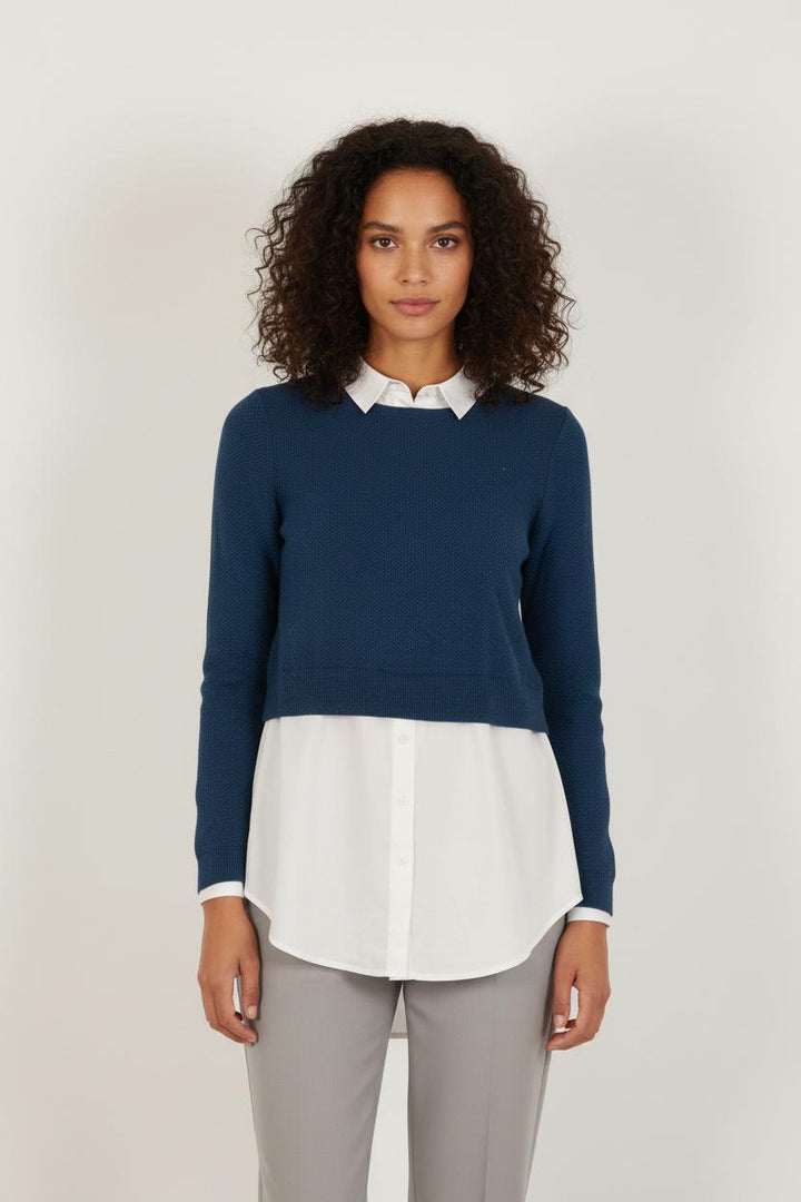 Pull Bleu - Taille S/36