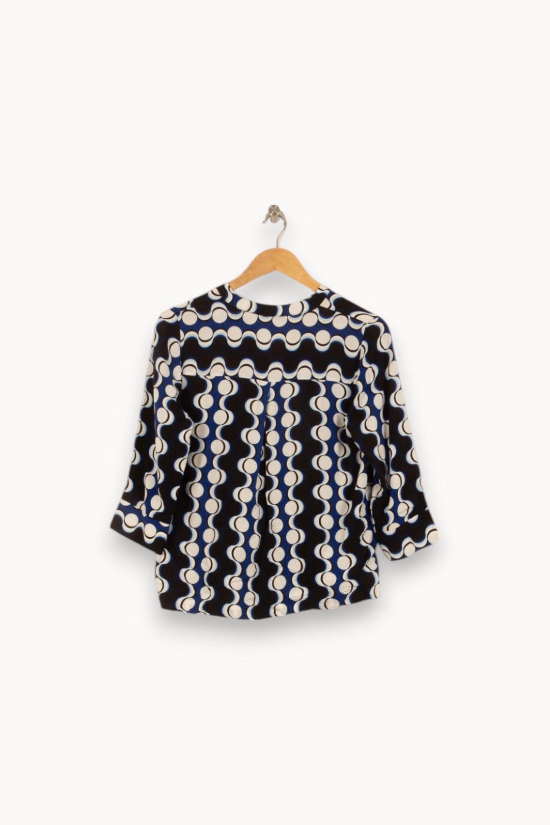 Blouse Bleue et Noire - Taille S/36 de la marque La Fée Maraboutée | PARAD40752 - Vendu par Paradigme - Image 7