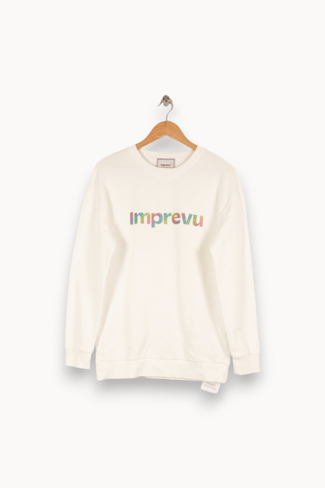 Sweatshirt blanc - Taille M/38 de la marque Imprevu | PARAD40753 - Vendu par Paradigme - Image 1